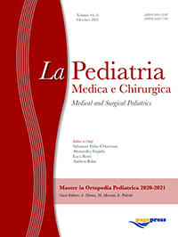 					View Vol. 44 No. s1 (2022): Master in Ortopedia Pediatrica 2020-2021
				